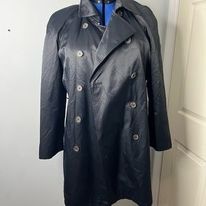 Anne Klein Long Double Breasted Hooded Coat Size 16 Color Black